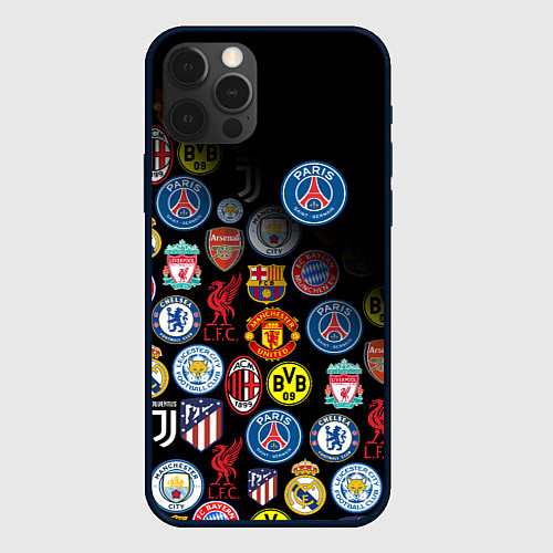 Чехол iPhone 12 Pro Max PSG LOGOBOMBING / 3D-Черный – фото 1