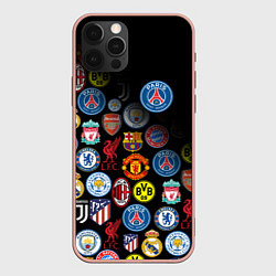 Чехол для iPhone 12 Pro Max PSG LOGOBOMBING, цвет: 3D-светло-розовый