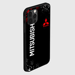 Чехол для iPhone 12 Pro Max MITSUBISHI SAMURAI JAPAN STYLE ИЕРОГЛИФЫ, цвет: 3D-черный — фото 2