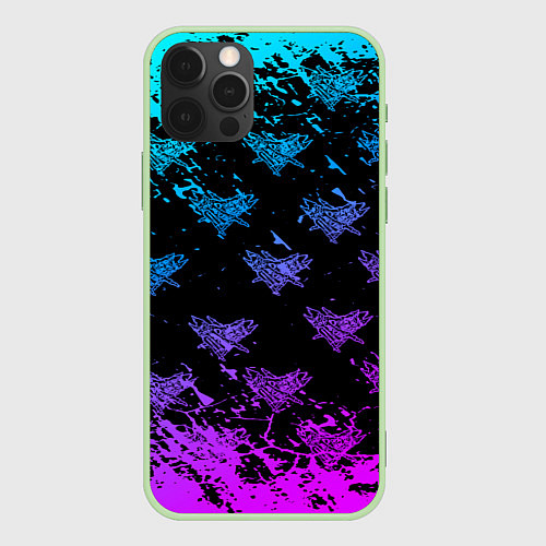 Чехол iPhone 12 Pro Max Velial Squad neon / 3D-Салатовый – фото 1