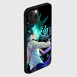 Чехол для iPhone 12 Pro Max Genshin Impact: Сяо, цвет: 3D-черный — фото 2