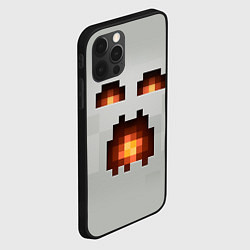 Чехол для iPhone 12 Pro Max МАЙНКРАФТ, ГАСТ ОГНЕННЫЙ, цвет: 3D-черный — фото 2