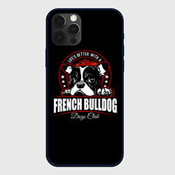 Чехол для iPhone 12 Pro Max Французский Бульдог French Bulldog, цвет: 3D-черный