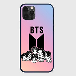 Чехол для iPhone 12 Pro Max BTS БТС БИТИЭС СОЛИСТЫ, цвет: 3D-черный