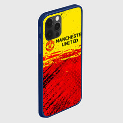 Чехол для iPhone 12 Pro Max Manchester United: Дьяволы, цвет: 3D-тёмно-синий — фото 2