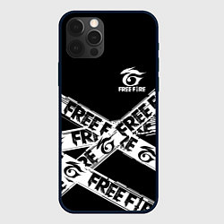 Чехол для iPhone 12 Pro Max GARENA FREE FIRE OFF CYBER LINE STYLE, цвет: 3D-черный