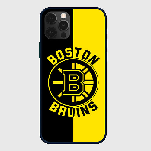 Чехол iPhone 12 Pro Max Boston Bruins, Бостон Брюинз / 3D-Черный – фото 1