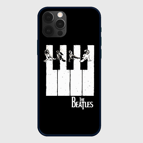 Чехол iPhone 12 Pro Max THE BEATLES ЗНАМЕНИТАЯ КАРТИНКА / 3D-Черный – фото 1