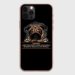 Чехол iPhone 12 Pro Max Собака Мопс