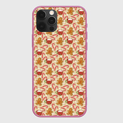 Чехол для iPhone 12 Pro Max Christmas Mood, цвет: 3D-малиновый