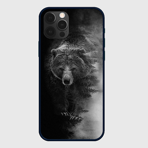 Чехол iPhone 12 Pro Max EVIL BEAR / 3D-Черный – фото 1