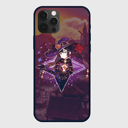 Чехол iPhone 12 Pro Max Мона Мегистус в примогеме / 3D-Черный – фото 1