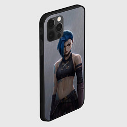 Чехол для iPhone 12 Pro Max Джинкс под дождём, цвет: 3D-черный — фото 2