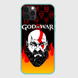 Чехол iPhone 12 Pro Max GOD OF WAR ГОД ОФ ВАР FIRE ART УЗОР