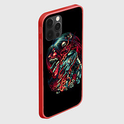 Чехол для iPhone 12 Pro Max АТАКА ТИТАНОВ ЛИЦО ТИТАНА, цвет: 3D-красный — фото 2
