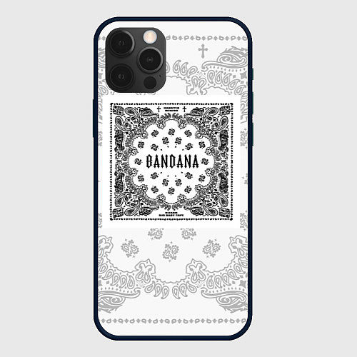 Чехол iPhone 12 Pro Max Big Baby Tape x Kizaru BANDANA Бандана Кизару Тейп / 3D-Черный – фото 1