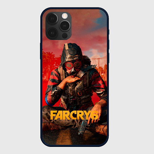 Чехол iPhone 12 Pro Max Far Cry 6 - Повстанец / 3D-Черный – фото 1