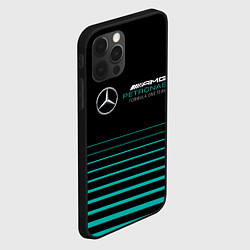 Чехол для iPhone 12 Pro Max Merсedes PETRONAS F1, цвет: 3D-черный — фото 2