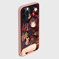 Чехол для iPhone 12 Pro Max Genshin Impact: Hu Tao, цвет: 3D-светло-розовый — фото 2