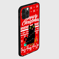 Чехол для iPhone 12 Pro Max MEOW CHRISTMAS, цвет: 3D-черный — фото 2