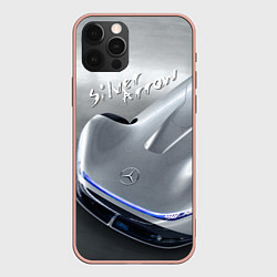 Чехол iPhone 12 Pro Max Mercedes-Benz EQ Silver Arrow Concept