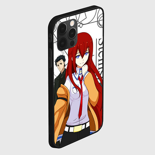 Чехол iPhone 12 Pro Max Врата Штейна SteinsGate / 3D-Черный – фото 2