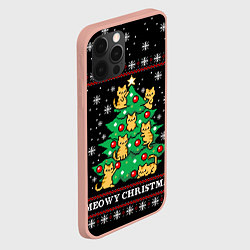 Чехол для iPhone 12 Pro Max MEOWY CHRISTMAS 2022, цвет: 3D-светло-розовый — фото 2