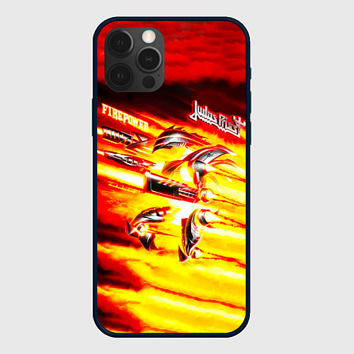 Чехол iPhone 12 Pro Max Firepower - Judas Priest / 3D-Черный – фото 1