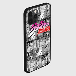 Чехол для iPhone 12 Pro Max JOJOS BIZARRE ADVENTURE ЧЁРНО БЕЛОЕ, цвет: 3D-черный — фото 2