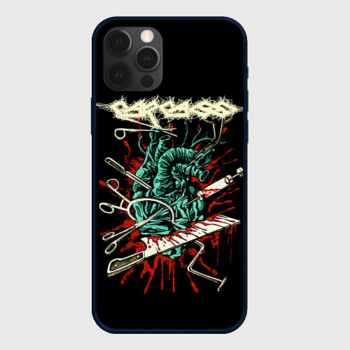 Чехол iPhone 12 Pro Max Carcass / 3D-Черный – фото 1