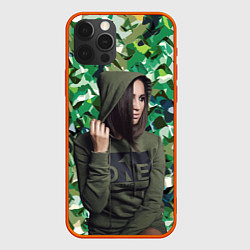 Чехол iPhone 12 Pro Max Olga Buzova - camouflage