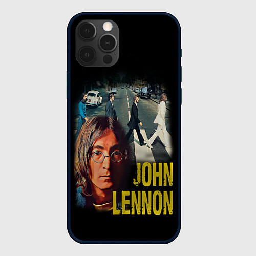 Чехол iPhone 12 Pro Max The Beatles John Lennon / 3D-Черный – фото 1