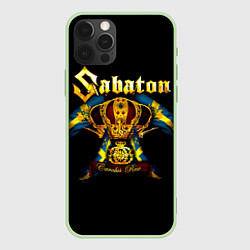 Чехол для iPhone 12 Pro Max Carolus Rex - Sabaton, цвет: 3D-салатовый