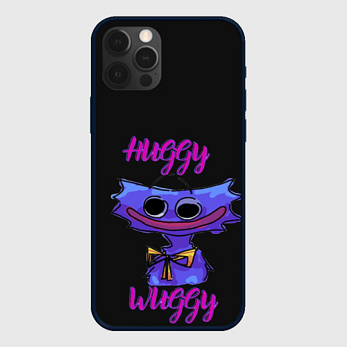 Чехол iPhone 12 Pro Max Poppy Playtime: Huggy / 3D-Черный – фото 1