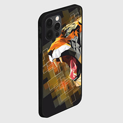 Чехол для iPhone 12 Pro Max Тигр в гневе, цвет: 3D-черный — фото 2