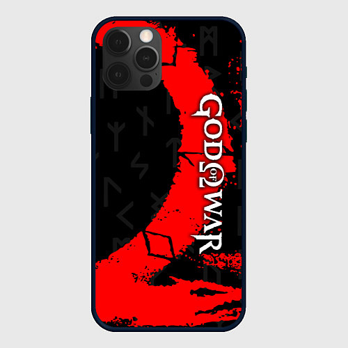 Чехол iPhone 12 Pro Max GOD OF WAR СИМВОЛ КРАТОСА / 3D-Черный – фото 1