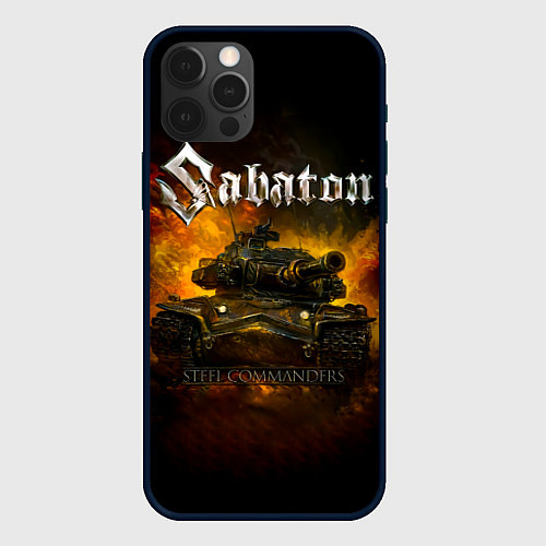 Чехол iPhone 12 Pro Max SABATON - Steel Commanders / 3D-Черный – фото 1