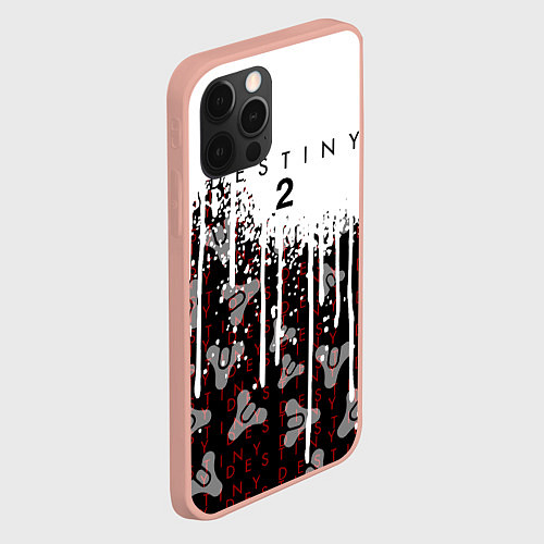 Чехол iPhone 12 Pro Max Destiny Подтеки красок / 3D-Светло-розовый – фото 2