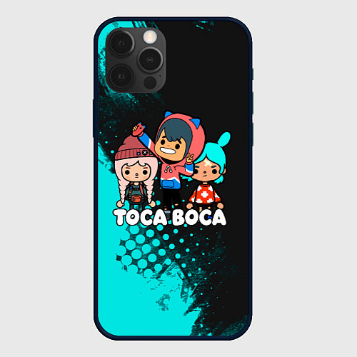 Чехол iPhone 12 Pro Max Toca Boca Рита и Леон / 3D-Черный – фото 1