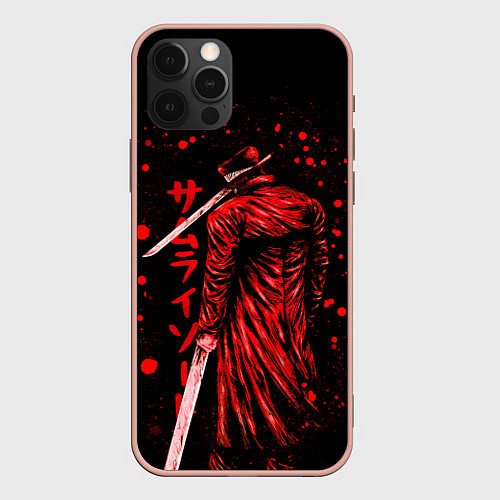 Чехол iPhone 12 Pro Max Katana Man Chainsaw Man / 3D-Светло-розовый – фото 1