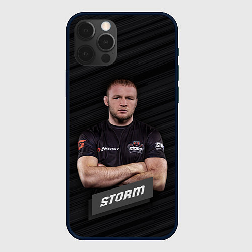 Чехол iPhone 12 Pro Max Александр Storm / 3D-Черный – фото 1
