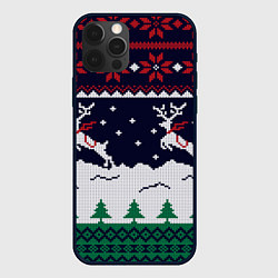 Чехол iPhone 12 Pro Max СВИТЕР С ОЛЕНЯМИ DEER SWEATER