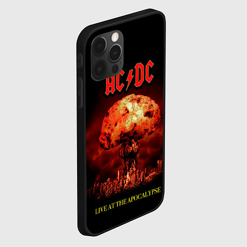 Чехол iPhone 12 Pro Max Live at the Apocalypse - ACDC / 3D-Черный – фото 2