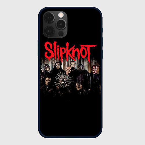 Чехол iPhone 12 Pro Max Slipknot 5: The Gray Chapter / 3D-Черный – фото 1