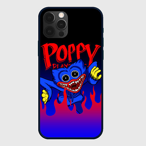 Чехол iPhone 12 Pro Max POPPY PLAYTIME ПОППИ ПЛЕЙТАЙМ ХАГГИ ВАГГИ FIRE / 3D-Черный – фото 1