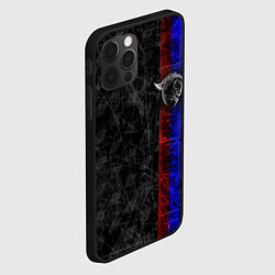 Чехол для iPhone 12 Pro Max ЦСКА Москва black theme, цвет: 3D-черный — фото 2