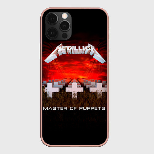 Чехол iPhone 12 Pro Max Master of Puppets - Metallica / 3D-Светло-розовый – фото 1