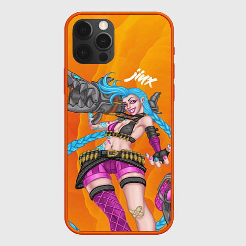 Чехол iPhone 12 Pro Max Реактивная Jinx / 3D-Красный – фото 1