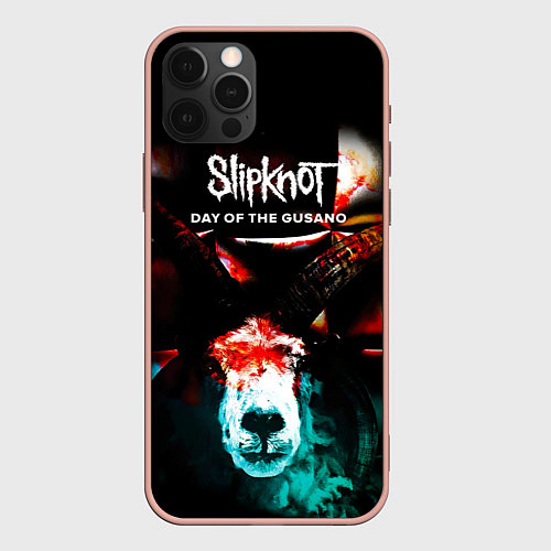 Чехол iPhone 12 Pro Max Day of the Gusano: Live in Mexico - Slipknot / 3D-Светло-розовый – фото 1