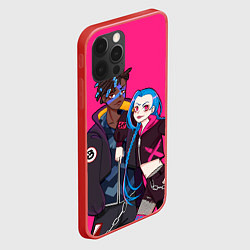 Чехол для iPhone 12 Pro Max Ekko and Jinx, цвет: 3D-красный — фото 2